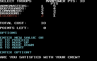 Roadwar Europa screenshot 4 for Commodore 64